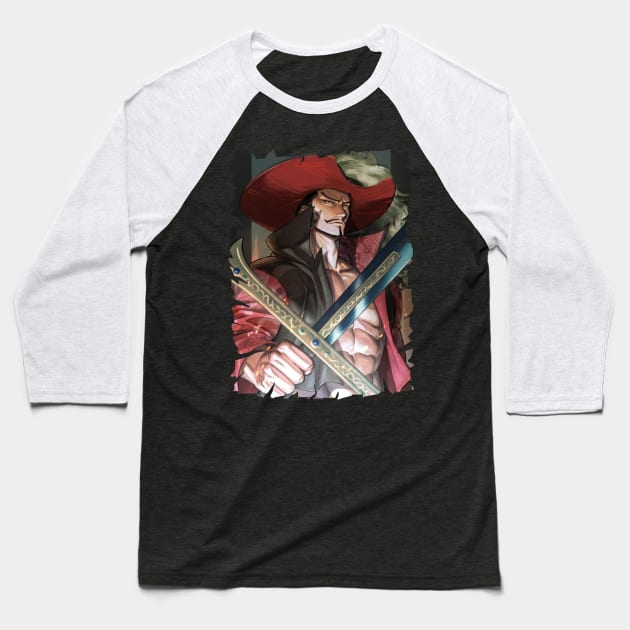 DRACULE MIHAWK ANIME MERCHANDISE Baseball T-Shirt by julii.draws